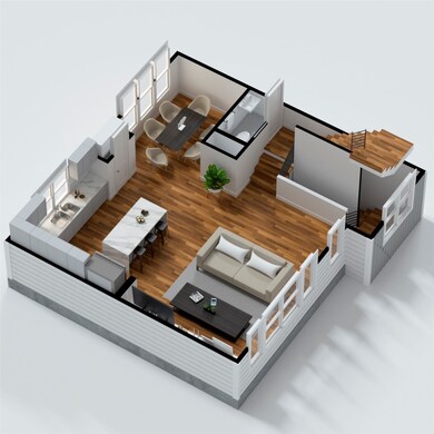Second floor features; Open Floorpan Living, Dinin