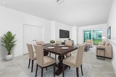 great room virtually staged