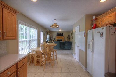 Kitchen to Family Room view.  Crisp and clean.   T
