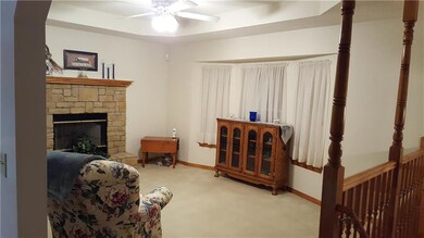 Great Room with fireplace.