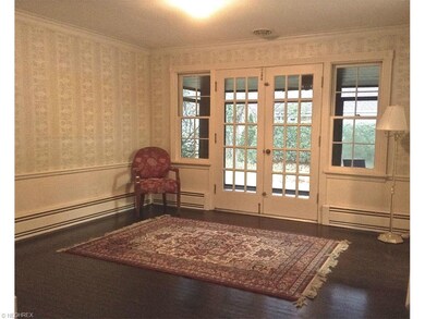 Dining Room with gorgeous French Doors leading to 