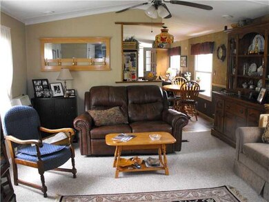 Living Room Living room looking through to kitchen