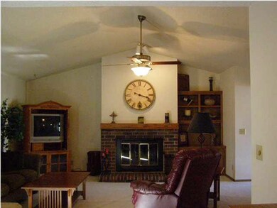 Wonderful living room with fireplace