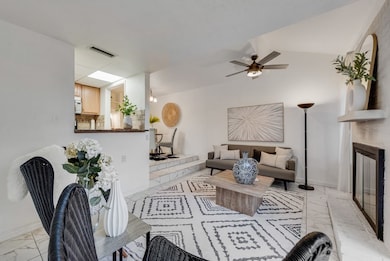 Living area looking toward dining area