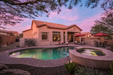 Rear Elevation at Sunset