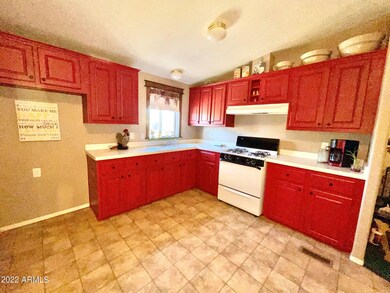 Barn red kitchen