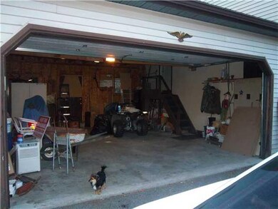 Exterior Front. Large 2.5 car garage