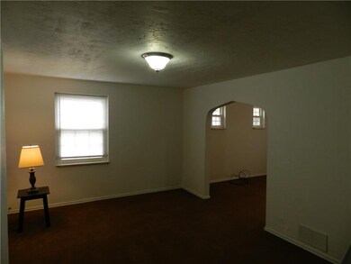 The living room was recently painted and has newer