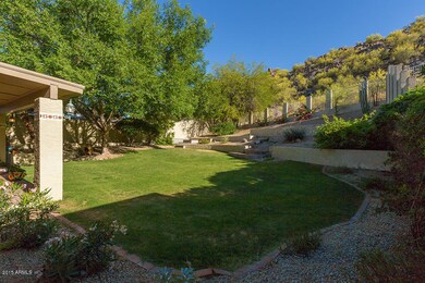 grass and shade trees
