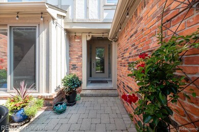 Covered entry welcomes your guests