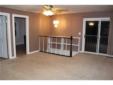 Living Room. Upstairs living room with sliding gla