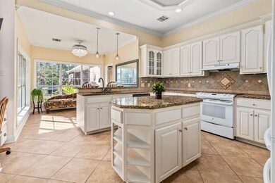 Spacious kitchen loaded with abundance of custom c