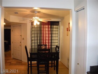 View of dining room from kitchen