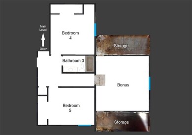 The upstairs is bigger than some small houses; turn bedroom #5 into a small kitchen or studio apartment, instant mother-in-law suit or failure to launch suit.