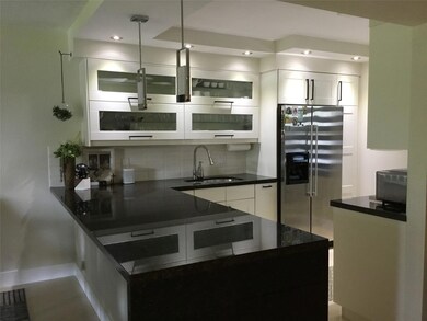 Granite counter 4 glass cabinet fronts