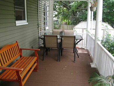 Exterior Back. REAR PORCH.