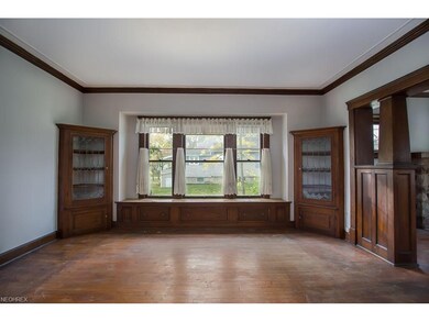 The spacious dining room features beautiful built 