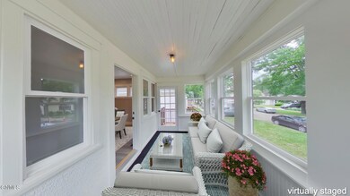 virtually staged porch