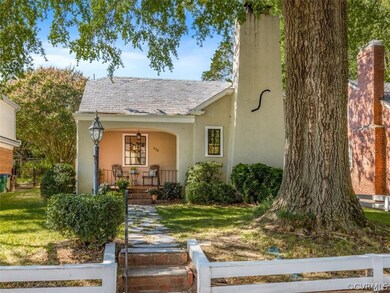 Brick steps and slate walkway to front porch