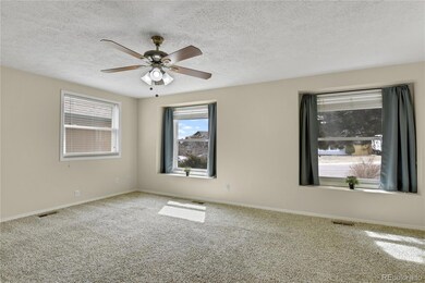 living room with view of trees