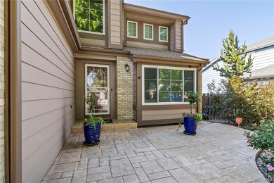 Stamped concrete front patio