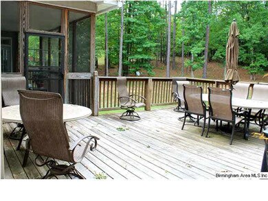 The oversized deck has room for everyone to sit an