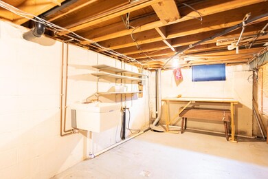 Lower level utility room