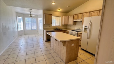 Kitchen featuring a sink, visible vents, white app