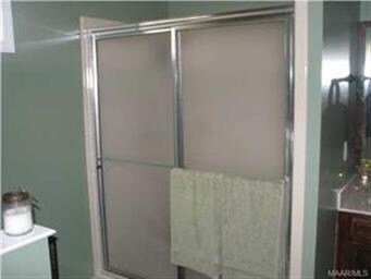An extra large walk-in shower too!