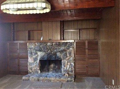 Fireplace in living room.