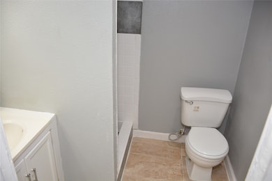 master bathroom at the apartment
