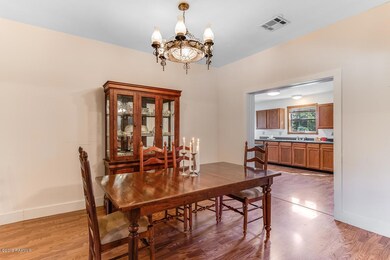 dining to kitchen at rear of home