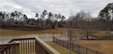 Water view featuring fence