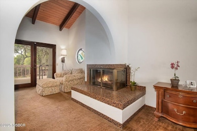 fireplace in primary bedroom