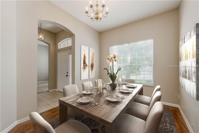 Virtually staged. DINING ROOM.