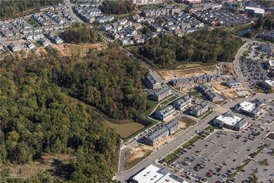 Aerial photo of Village Walk in New Town and the S