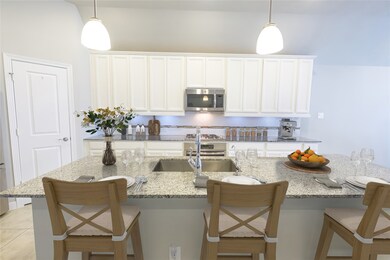 This enormous granite countertop, along with its s