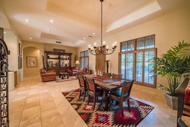 Formal Living With Coffered Ceiling