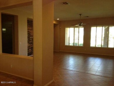 view from front door into family room