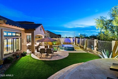 Backyard at Sunset facing SE