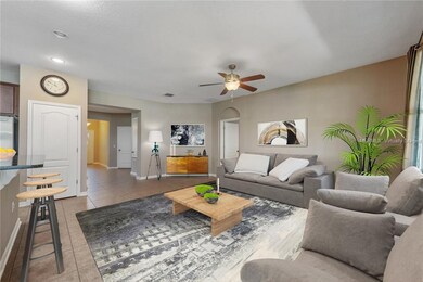 Virtually staged. **LIVING ROOM**