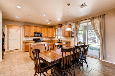 Dining into kitchen