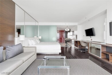 Living area featuring wood finished floors