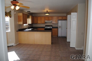 New counter tops and new vinyl floors.  All applia