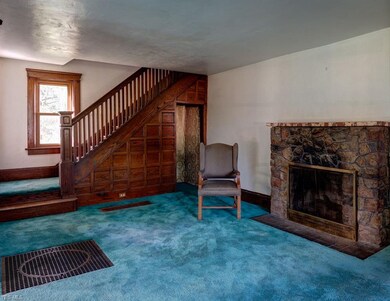Great photo of the coffered stairway with closet 