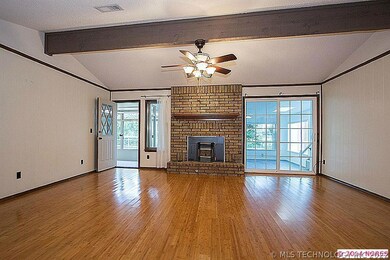 Living Room open to 2 Sun Rooms