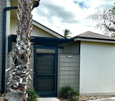Exterior view of stucco siding