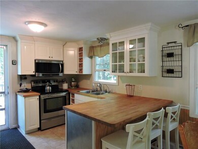 Nicely updated kitchen with custom...