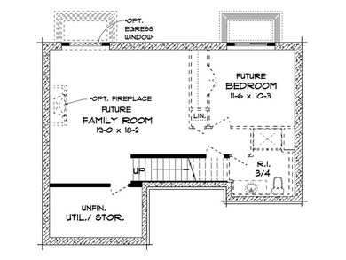 Finished Lower Level Floor Plan