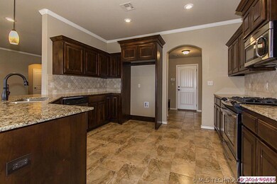 Open kitchen with extra large pantry